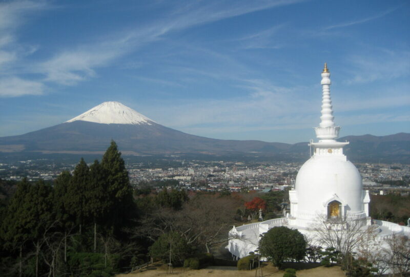 平和公園（仏舎利塔と富士山） (8)