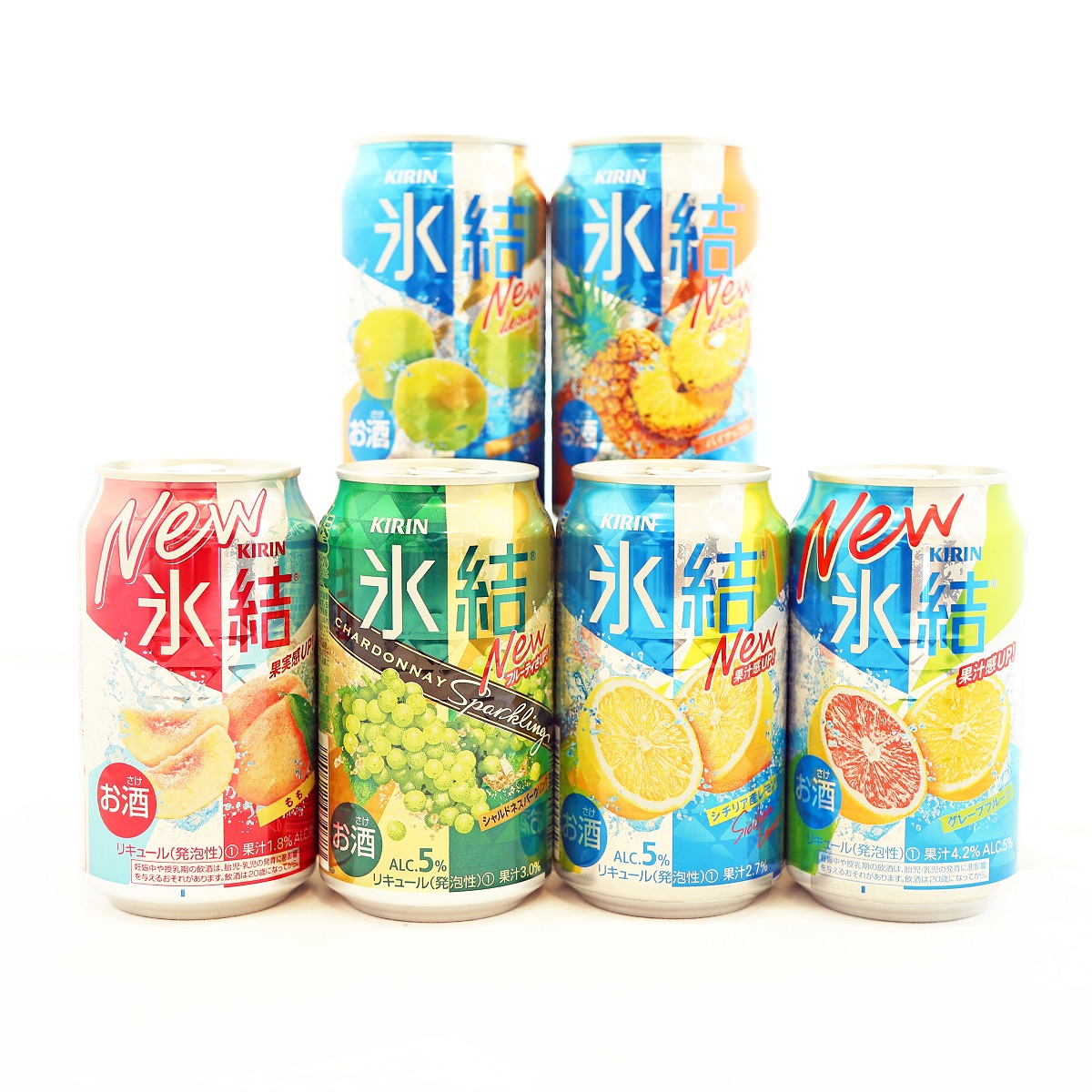 キリン氷結 飲み比べセット（レモン・グレープフルーツ・もも・シャルドネ・パイナップル・うめ）350ml×24本（6種×4本） – 御殿場の魅力