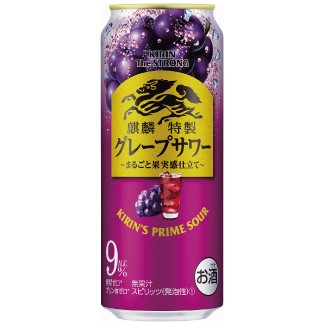 キリン・ザ・ストロング グレープサワー 500ml 1ケース(24本)の返納品画像イメージ