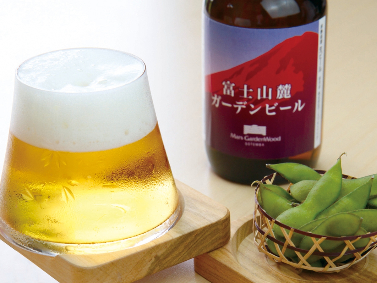 富士山グラスセット B&W (クリア)Beer&Whisky【お洒落コースター付】の返納品画像イメージ