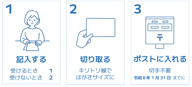 令和8年度各種検診受診申込の受付を開始します(提出期限:令和8年1月31日)