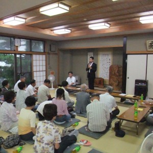 川島田公民館にて