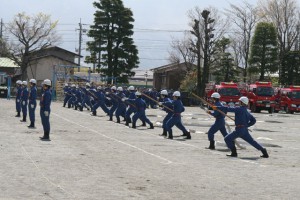 市消防団春季演習