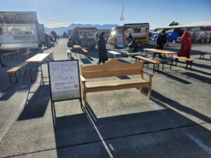 「スーパーママチャリGP2026」にごてんばっ木(こ)の富士山ベンチがお出掛けしました