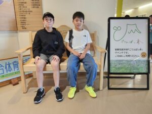 御殿場産木材「ごてんばっ木(こ)」の富士山ベンチが「レクリエーションスポーツ体験教室」にお出かけしました!