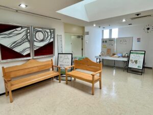 2脚が初共演!「ごてんばっ木(こ)」富士山ベンチが「ごてんば産業フェア」にお出かけしました