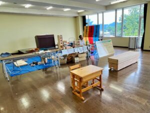 2脚が初共演!「ごてんばっ木(こ)」富士山ベンチが「ごてんば産業フェア」にお出かけしました