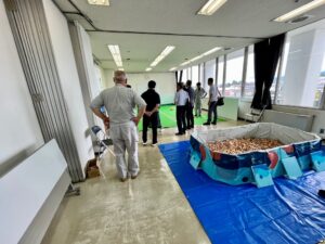 2脚が初共演!「ごてんばっ木(こ)」富士山ベンチが「ごてんば産業フェア」にお出かけしました